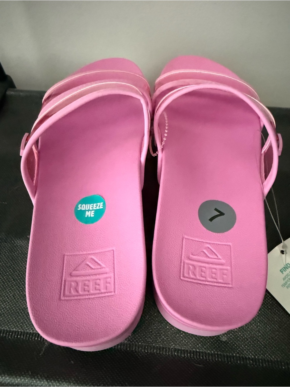 Reef Pink Triple-Strap Platform Slides - Picture 5 of 5